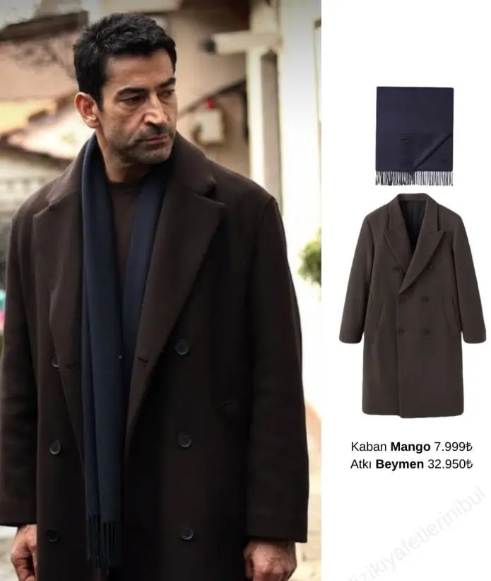 10 Mart Abi 9.bölümde doktor Doğan kıyafetleri kaban ceket takım markası