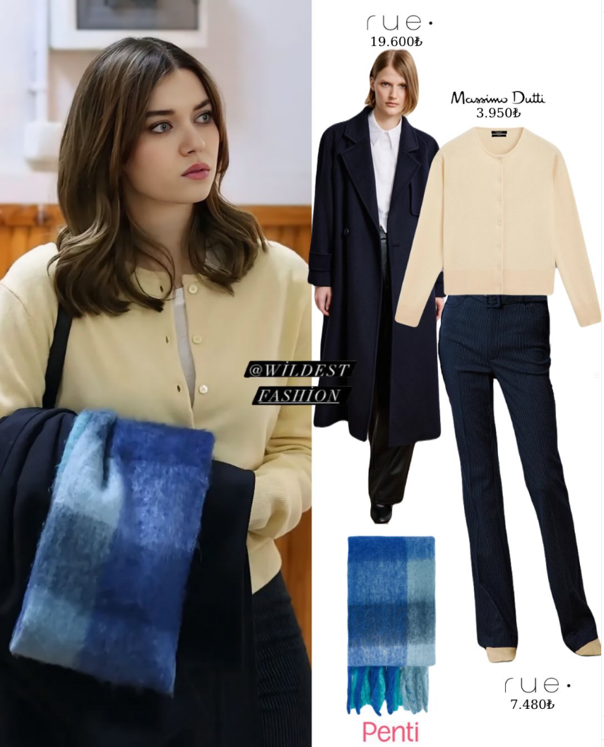 Abi dizisi 5.bölüm Avukat Çağla kıyafetleri