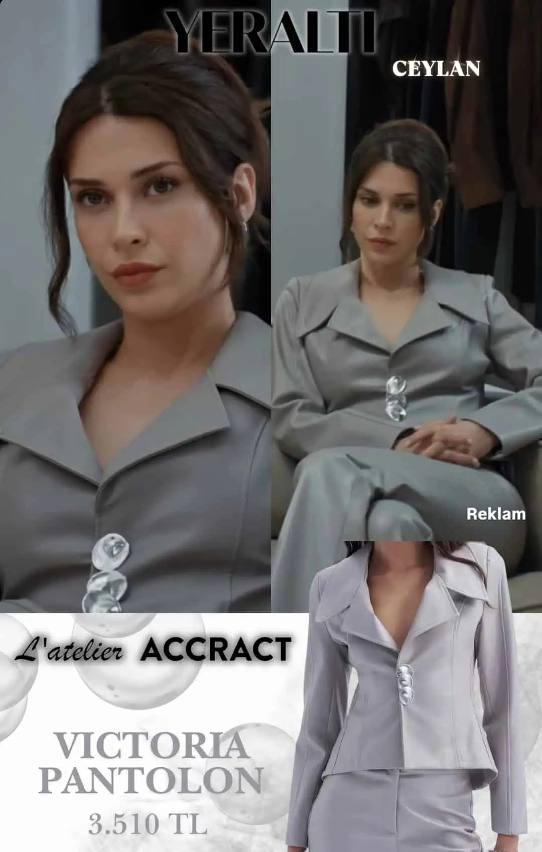 Yeraltı dizisi Ceylan 3. bölüm kombinleri