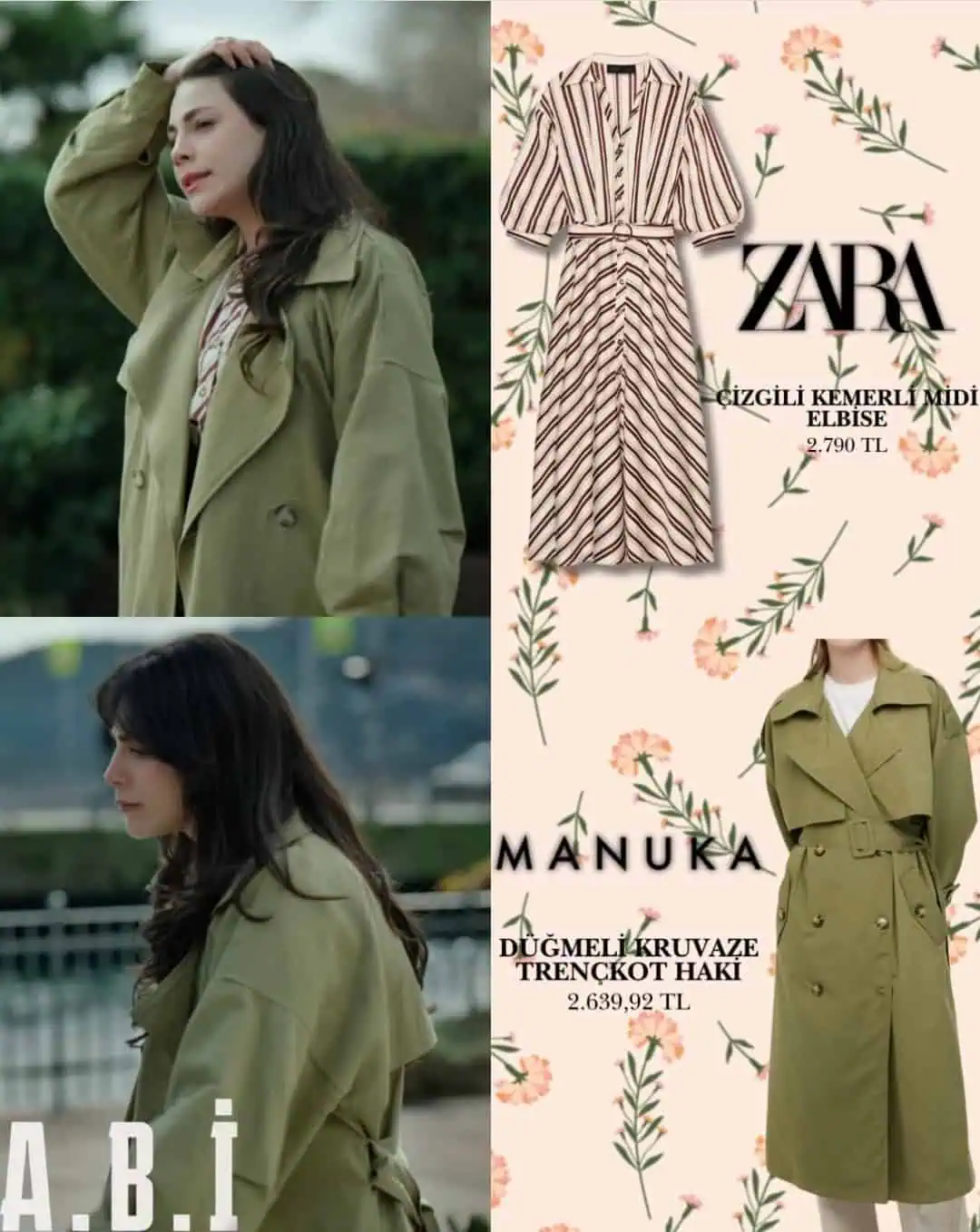 17 Mart Abi dizisi 10.bölüm kıyafetleri Melek kombinleri