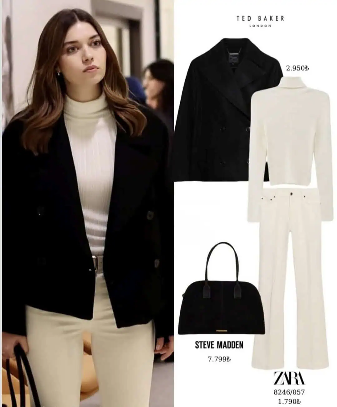 17 Mart Abi dizisi avukat Çağla kıyafetleri kombini