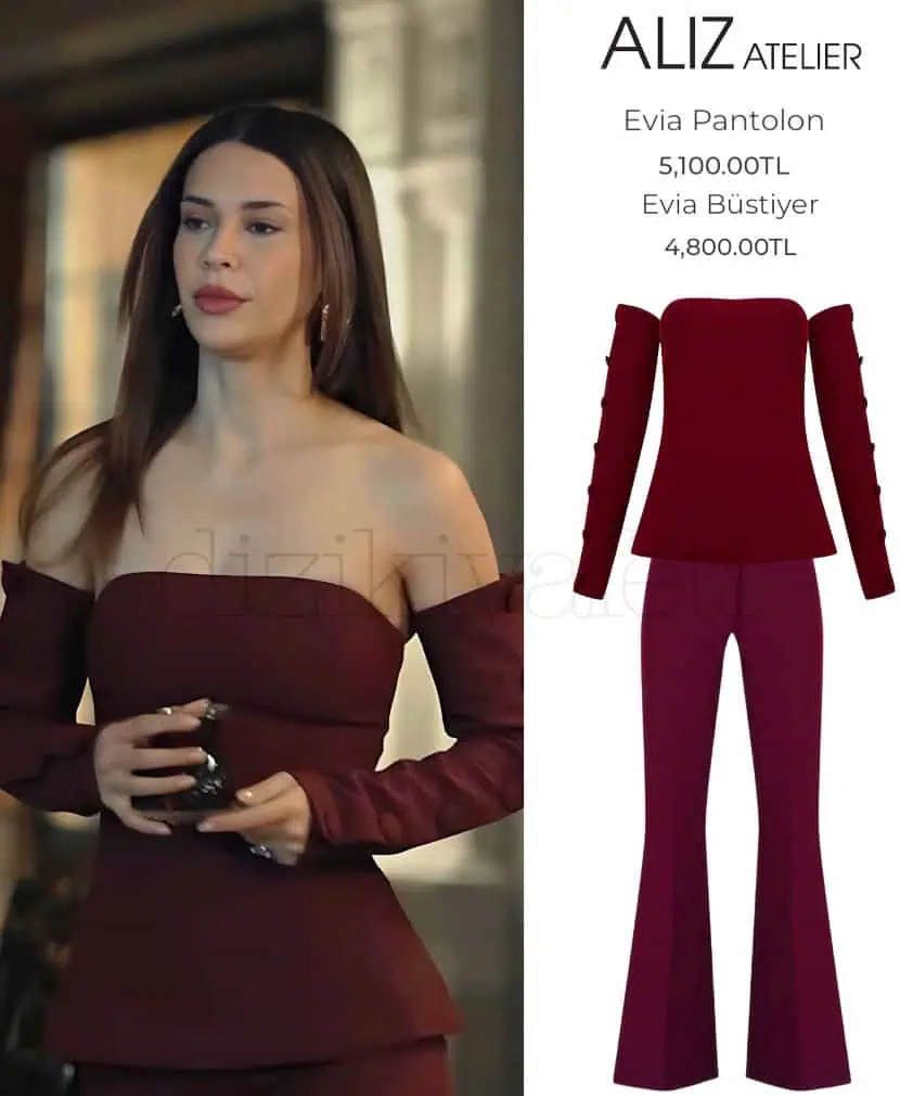 18 Mart Yeraltı dizisi 8.bölüm kıyafetleri Ceylan’ın giydiği büstiyer ve pantolon